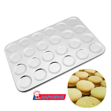 Assadeira para Bem-Casado – 43,5 x 29,5 cm – 24 Cavidades – Forma Profissional de Alumínio Caparroz
